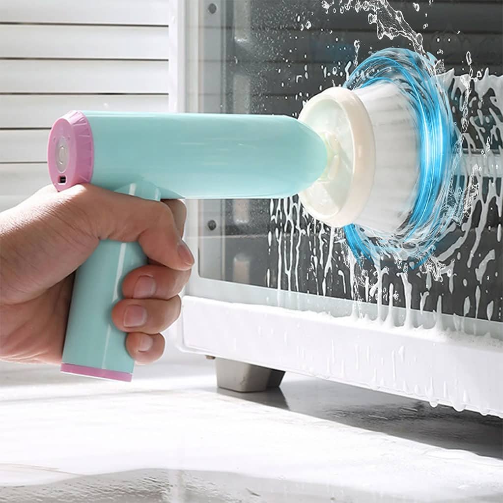 Brosse de Nettoyage Électrique Sans Fil 7en1 – فرشات تنظيف متعددة الرؤوس - Cuisine - صورة 4