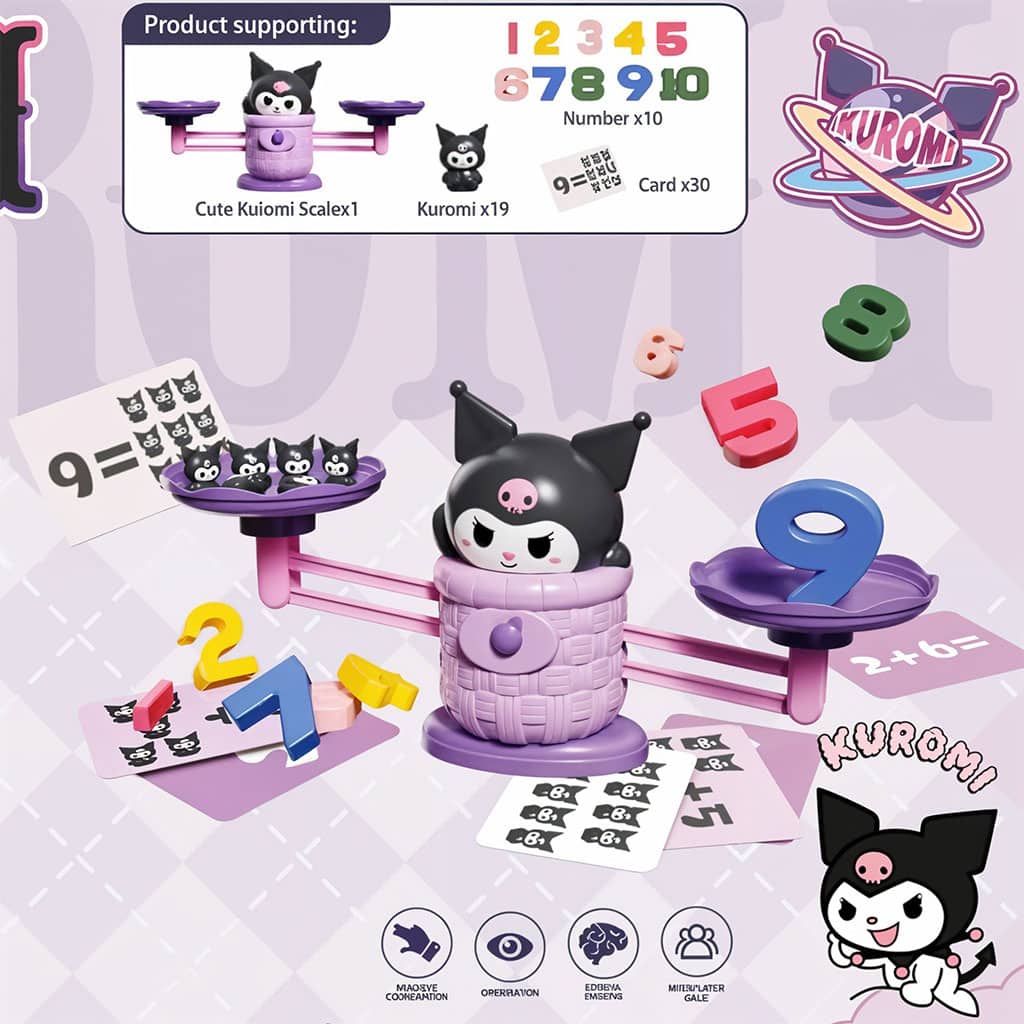 Kuromi Balance Jeu d’d’apprentissage et mathématiques sympa – لعبة تعليمية للأطفال - Jouet & Gaming - صورة 3