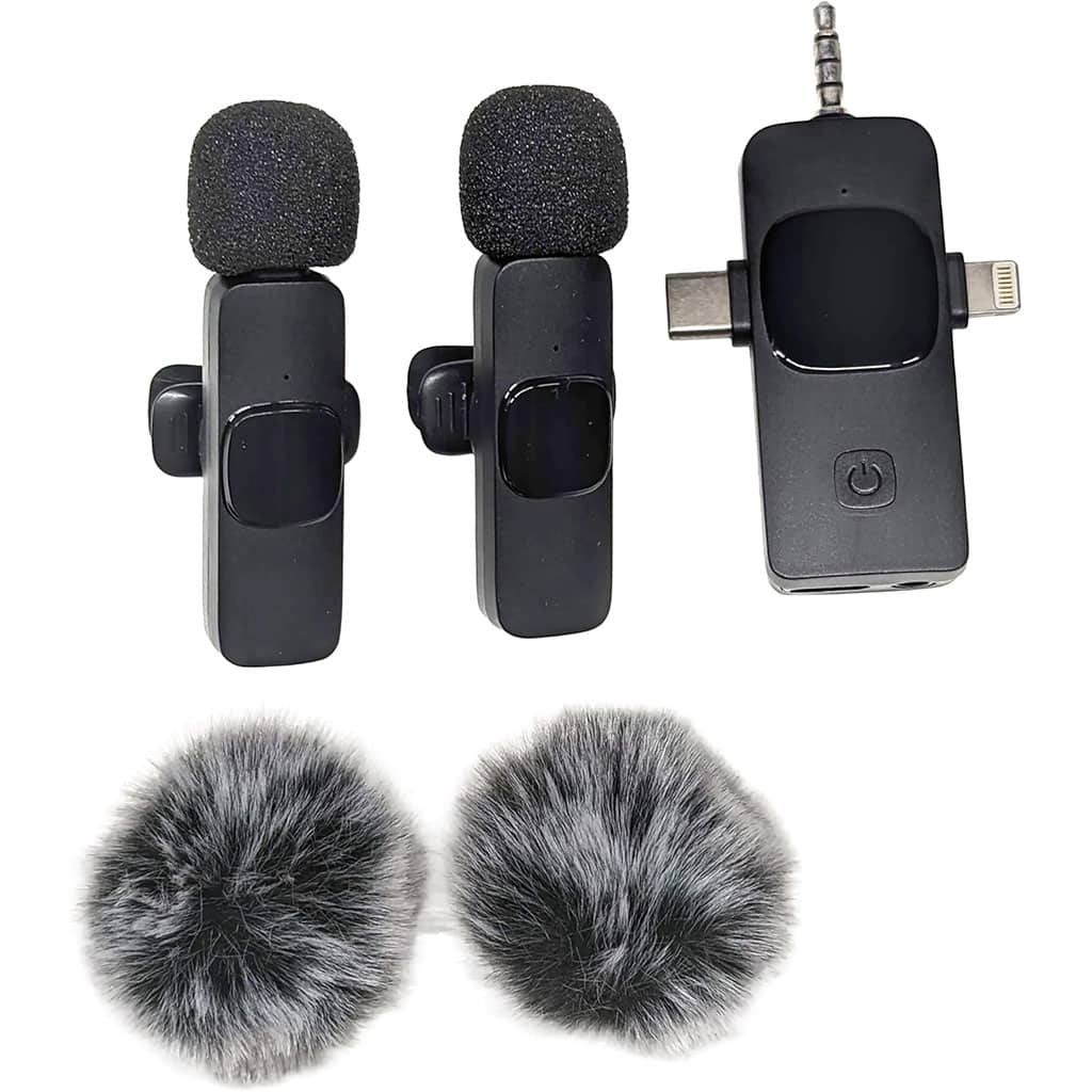 Microphone cravate sans fil 3 en 1 Plug and Play avec puce de réduction du bruit – ميكروفون لاسلكي - Électronique - صورة 2