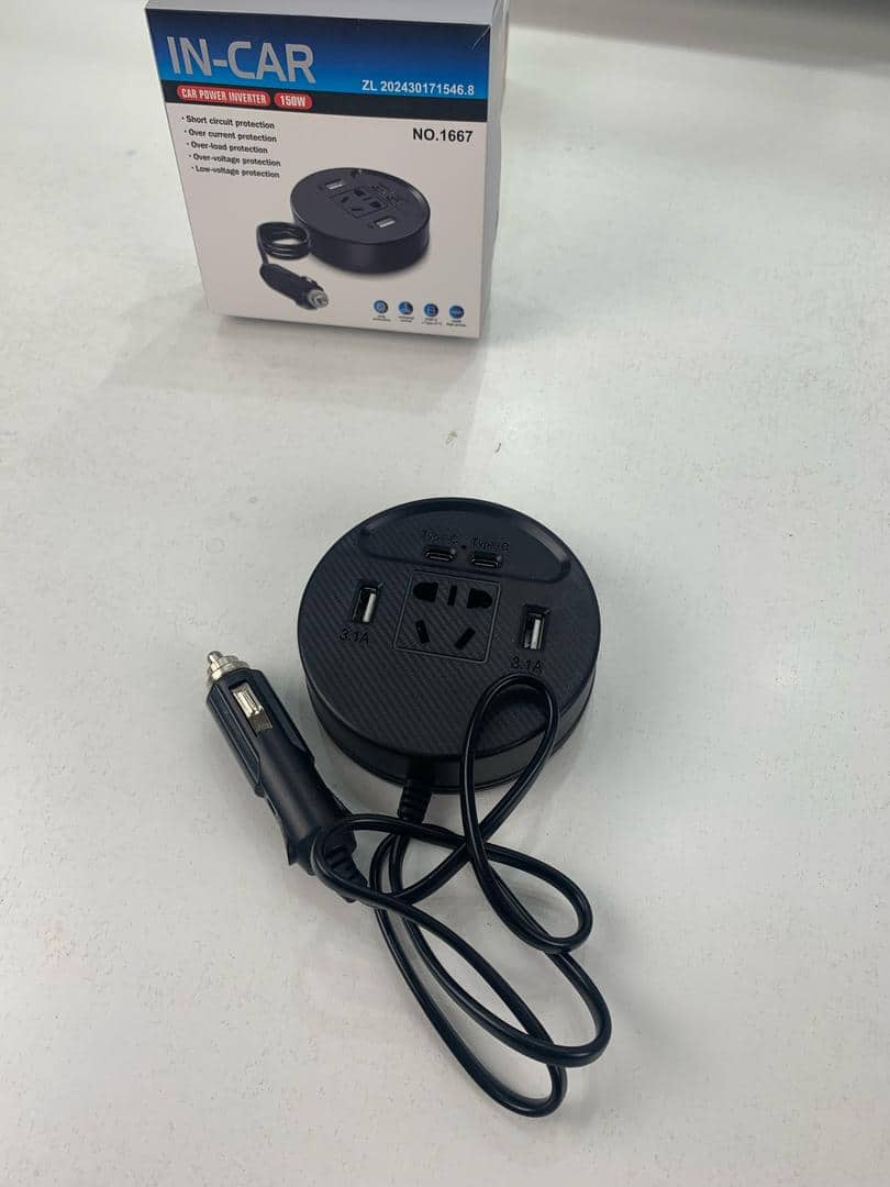 Olesson Convertisseur de courant pour voiture 150W – جهاز شحن في السيارة - Accessoires Auto/Moto - صورة 7