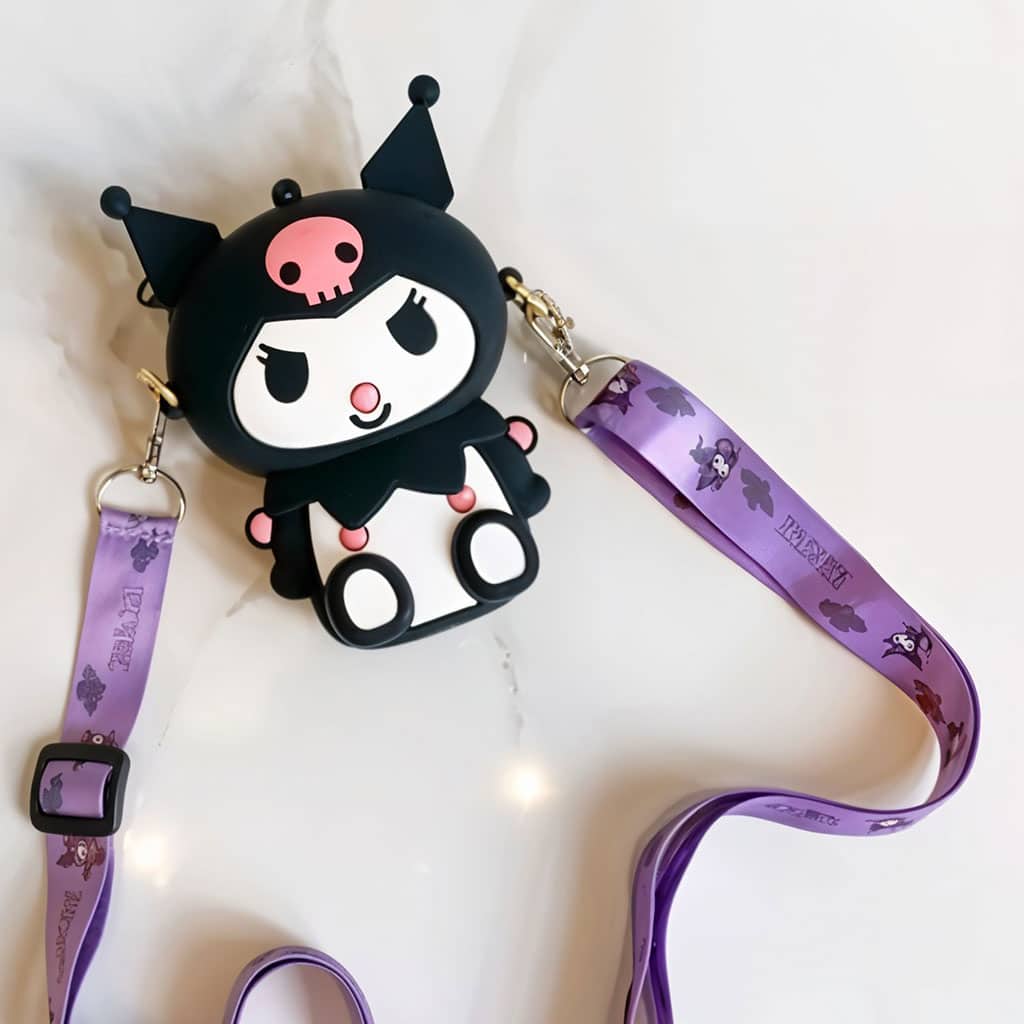 Mini Sac à Bandoulière Kuromi – Accessoire Kawaii pour Enfants et Fans de Manga - Divers - صورة 2