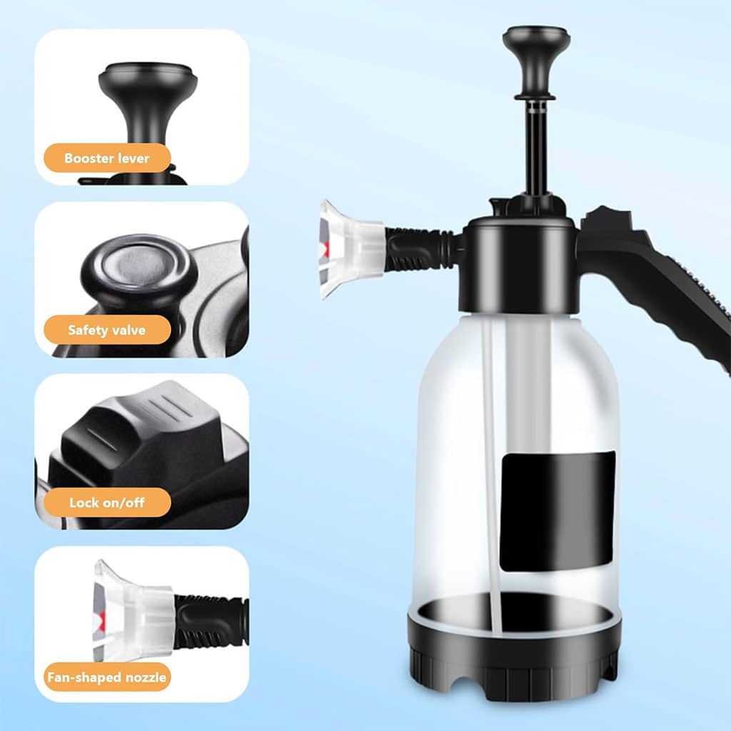 Bouteilles de Pulvérisation de Mousse Sous Pression pour Voiture 2L – موزع الرغوة - Outillage et Bricolage - صورة 7