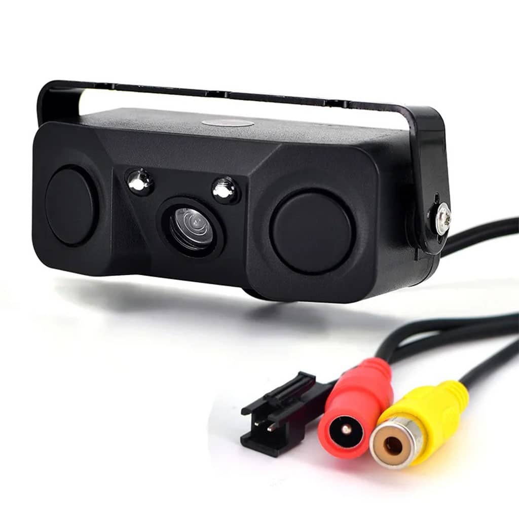 Kit de caméra de recule avec double capteur de de stationnement – كاميرة خلفية مع رادارات خلفية - Accessoires Auto/Moto - صورة 4