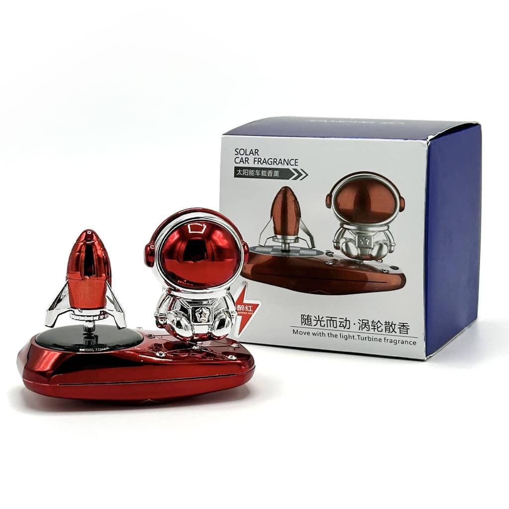 Parfum Voiture Solaire Décor Astronaute – موزع العطر في السيارة - Accessoires Auto/Moto - صورة 3