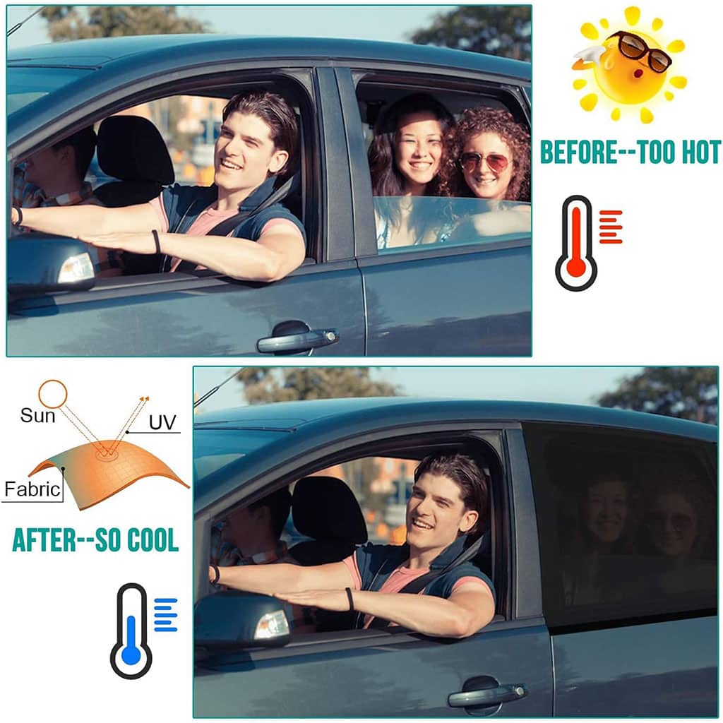 Rideaux Pare-soleil Latéral pour Voiture 2Pcs – ستر واقي للشمس - Accessoires Auto/Moto - صورة 5