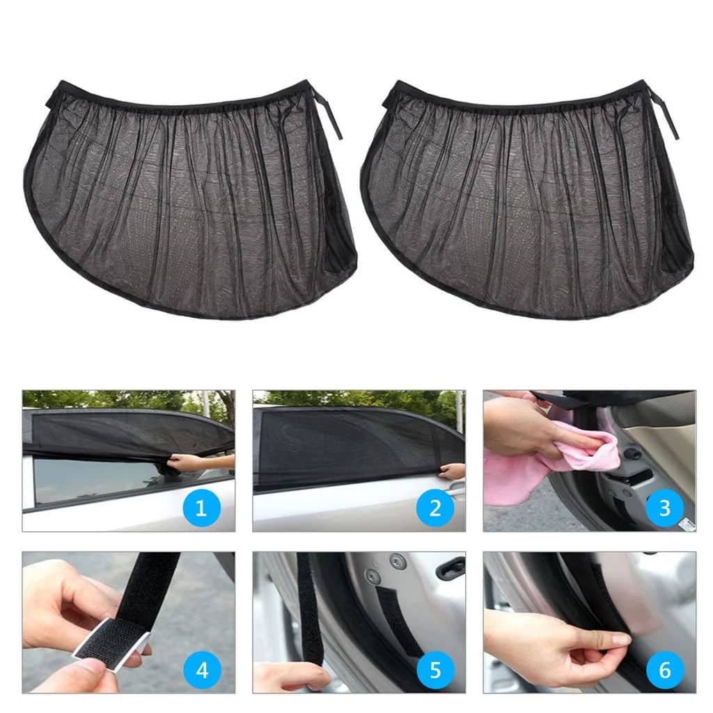 Rideaux Pare-soleil Latéral pour Voiture 2Pcs – ستر واقي للشمس - Accessoires Auto/Moto - صورة 6