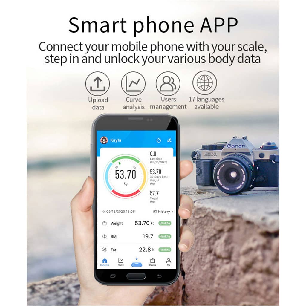 Balance Pèse-personne Intelligent et Précise avec Smart App – ميزان إلكتروني - Électronique - صورة 5