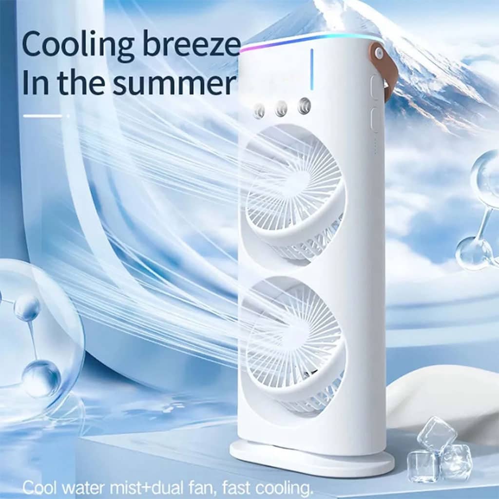Refroidisseur Portable à Double Ventilateur  – جهاز تبريد محمول - Électronique - صورة 2