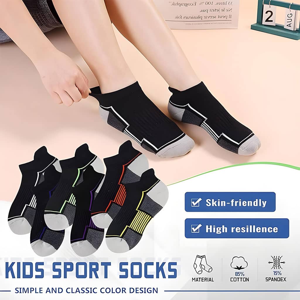 Chaussettes de Sport à la Cheville Antidérapant Orange – جوارب رياضية غير قابلة للإنزلاق - Sport - صورة 4