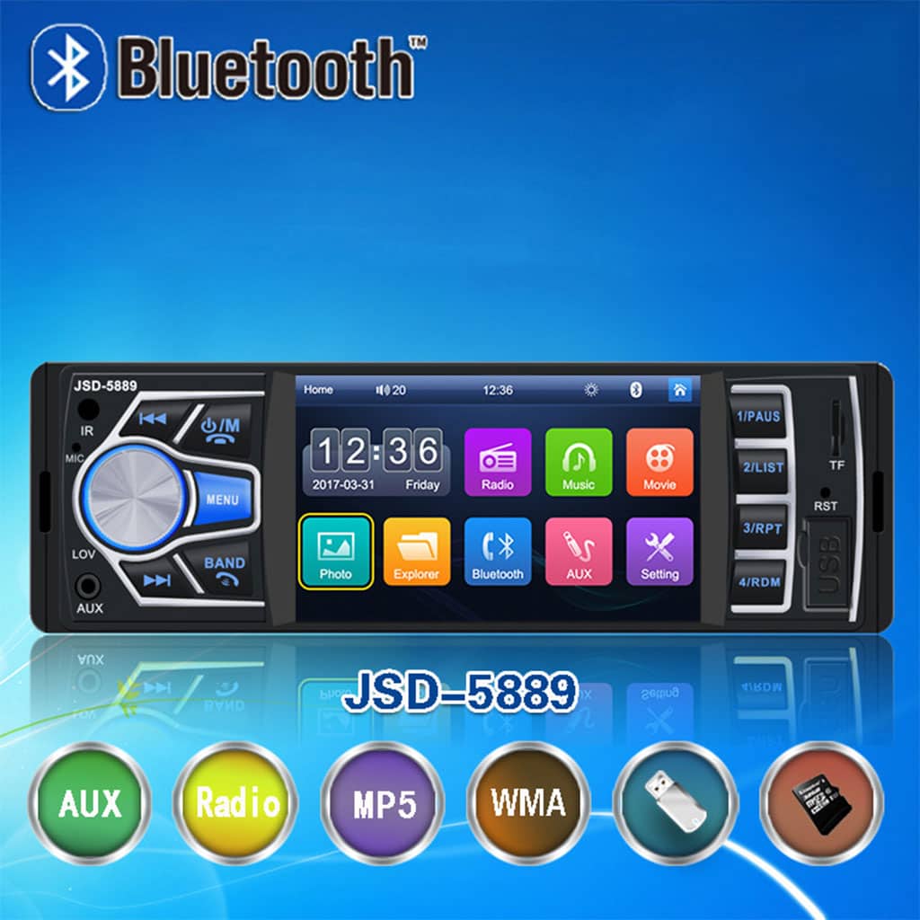 Autoradio MP5 4.1 Pouces FM Radio Ecran HD JSD-5889 – مشغل راديو السيارات - Accessoires Auto/Moto - صورة 5