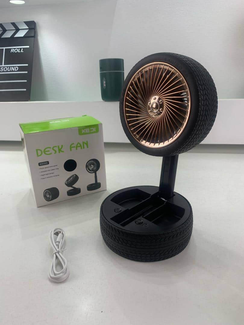 Ventilateur Pliable et Portable Forme Roue Silencieux avec 3 Vitesse – مروحة محمولة - Électronique - صورة 10