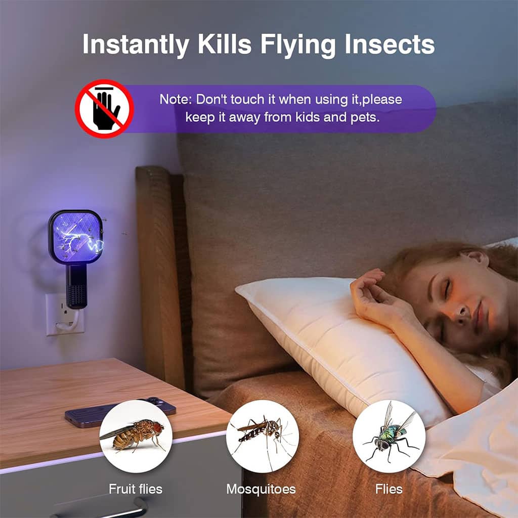 Mini Tapette à mouches USB avec Lumière LED Violette – مصيدة الناموس - Électronique - صورة 7