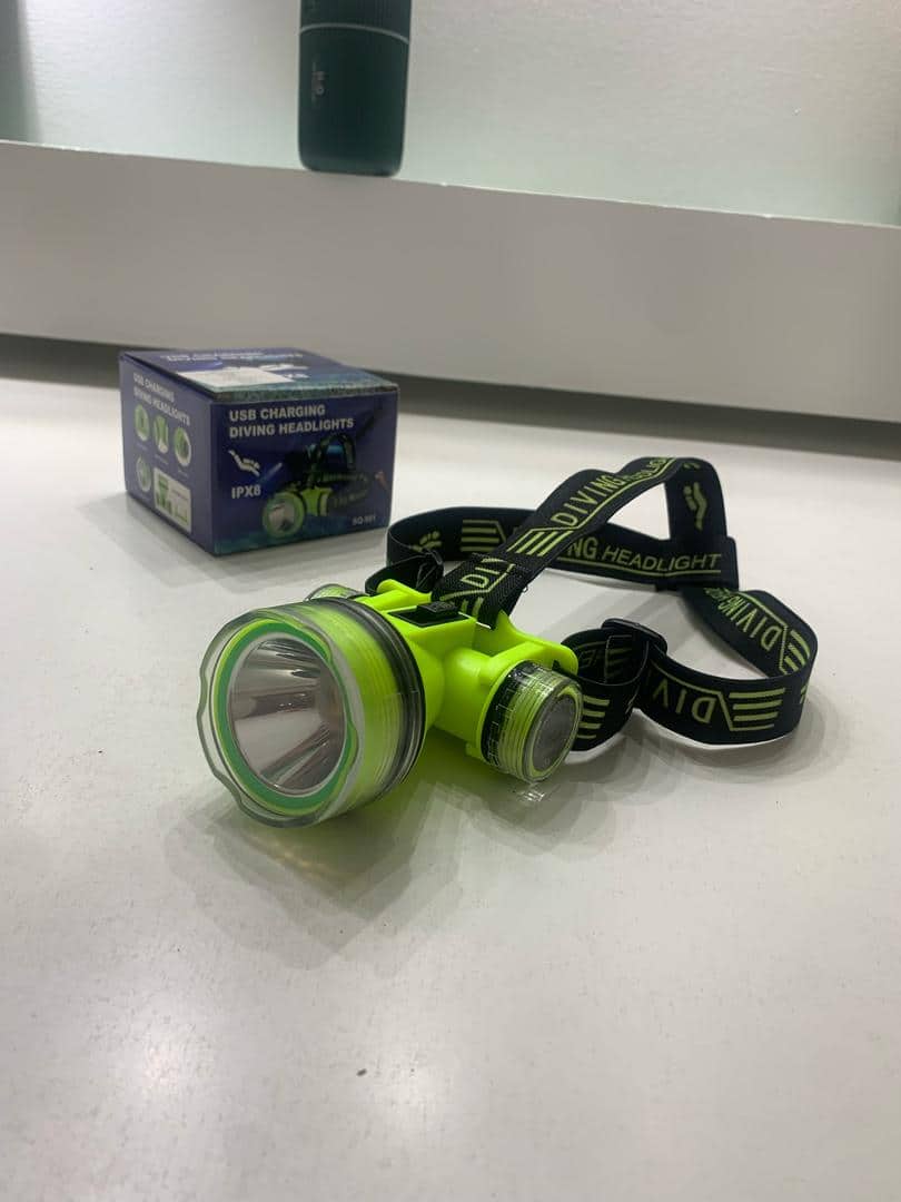 Lampe Frontale de Plongée Étanche et Rechargeable – مصباح غطس - Électronique - صورة 8