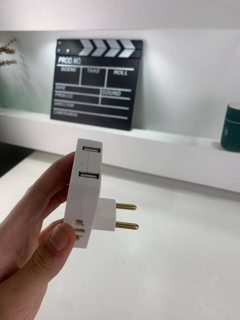 Pack 2 Multiprise Murale Plate Derrière Meuble avec USB – مقبس طاقة - Électronique - صورة 8