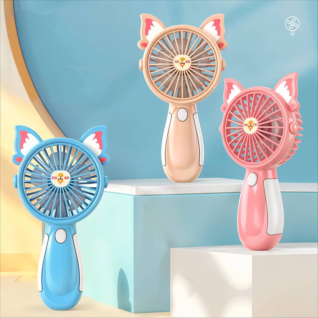 Mini Ventilateur de Poche Design Mignon – مروحة محمولة - Électronique - صورة 2