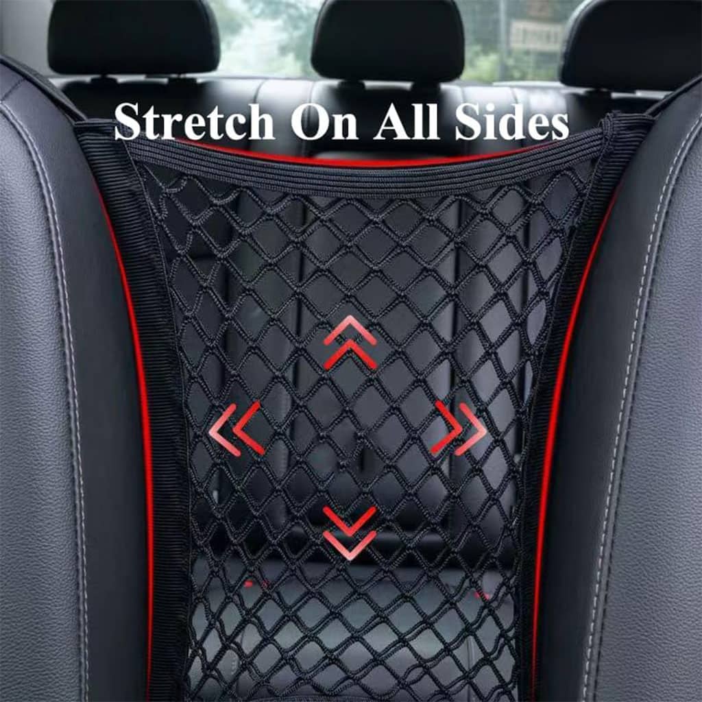 Filet de Rangement Universel en Maille pour Siège Auto – حاجز أطفال ومنظم أغراض - Accessoires Auto/Moto - صورة 7