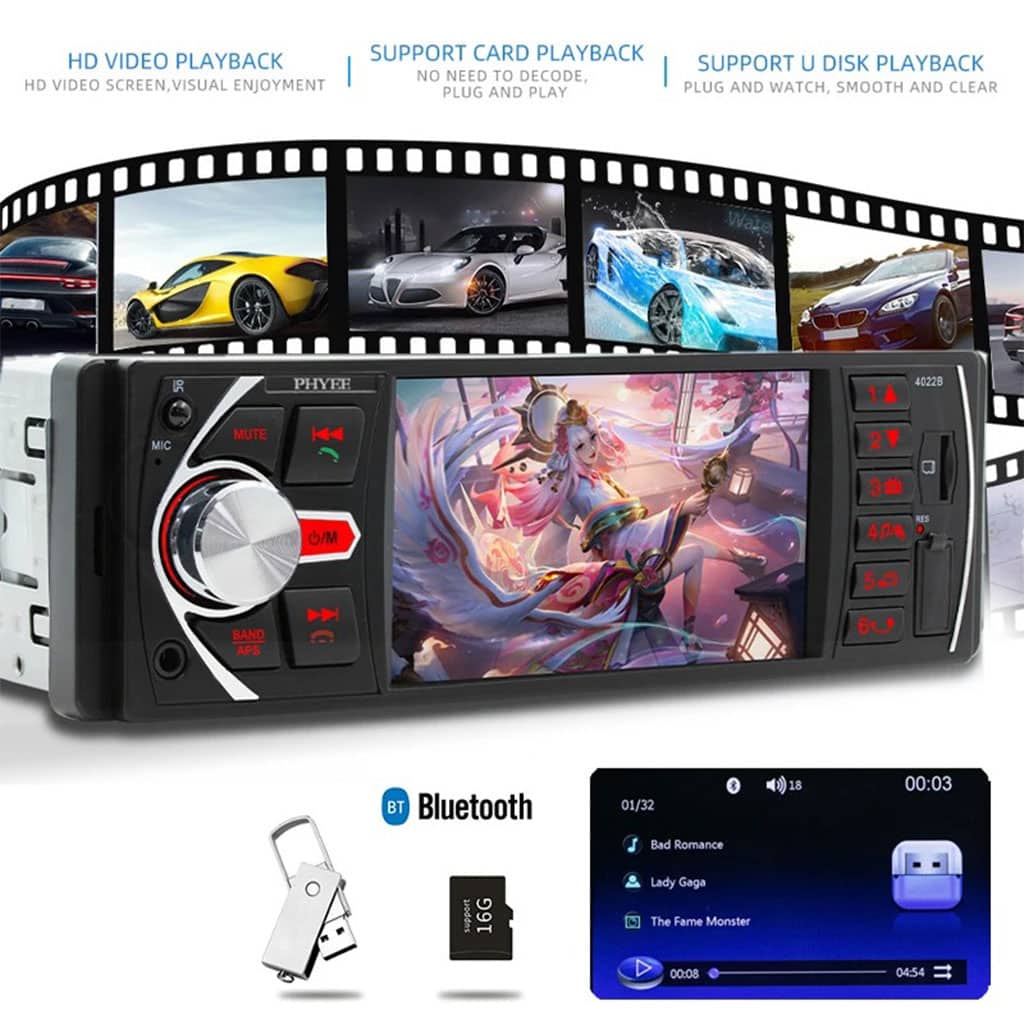 Autoradio MP5 4.1 Pouces FM Radio Ecran HD 4026UM – مشغل راديو السيارات - Accessoires Auto/Moto - صورة 2
