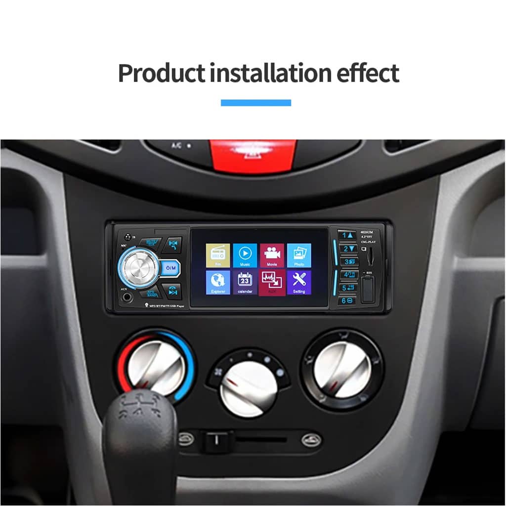 Autoradio MP5 4.1 Pouces FM Radio Ecran HD 4026UM – مشغل راديو السيارات - Accessoires Auto/Moto - صورة 3