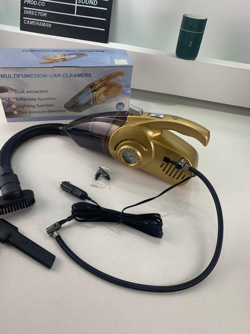 Aspirateur Portable 4 en 1 pour Voiture avec Gonfleur de Pneu Numérique – مكنسة كهربائية وجهاز نفخ العجلات - Accessoires Auto/Moto - صورة 10