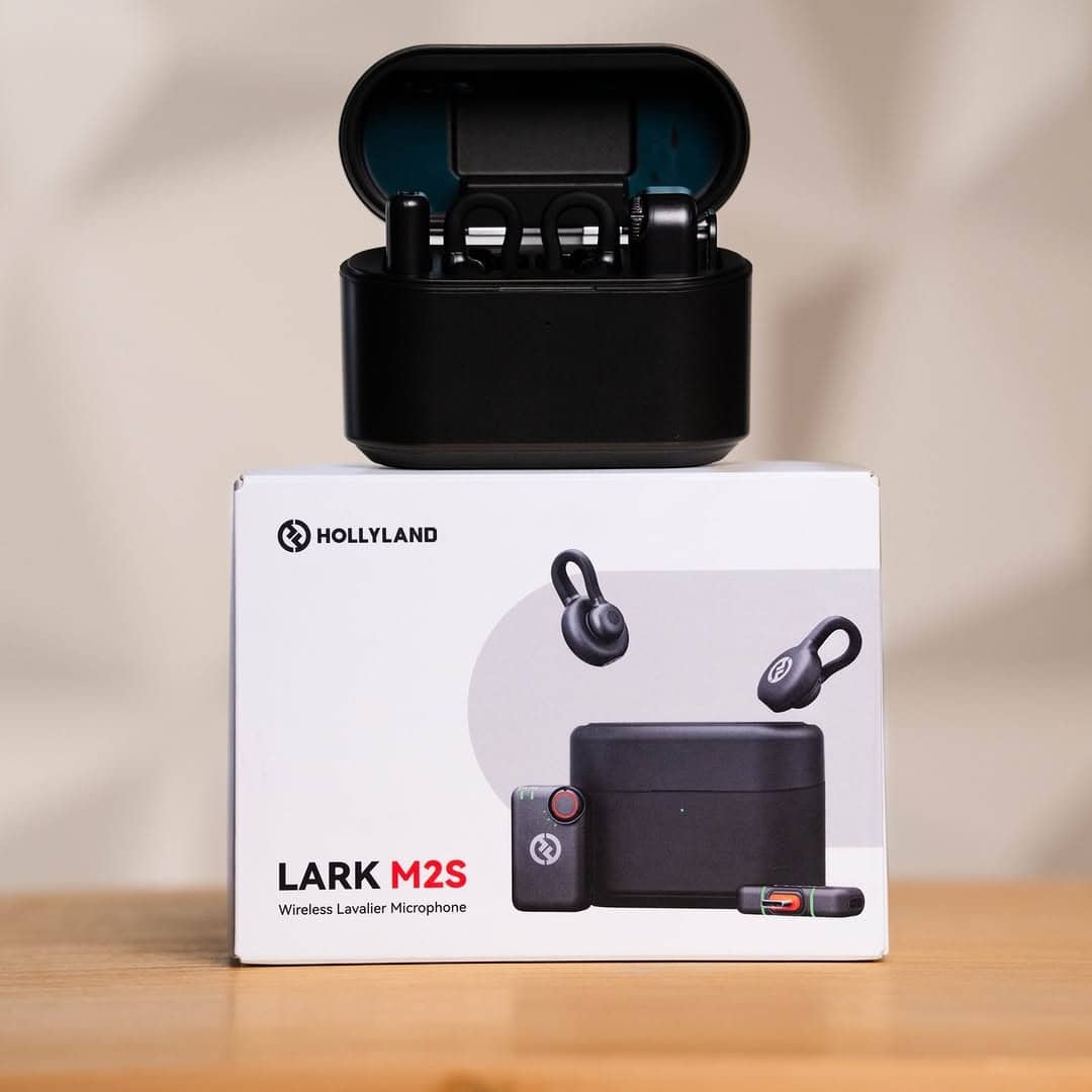 Microphone cravate sans fil Hollyland Lark M2S Combo (récepteur caméra + récepteur USB-C + câble Lightning) - Électronique - صورة 11