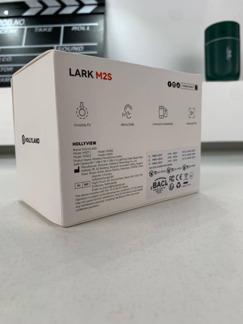 Microphone cravate sans fil Hollyland Lark M2S Combo (récepteur caméra + récepteur USB-C + câble Lightning) - Électronique - صورة 14
