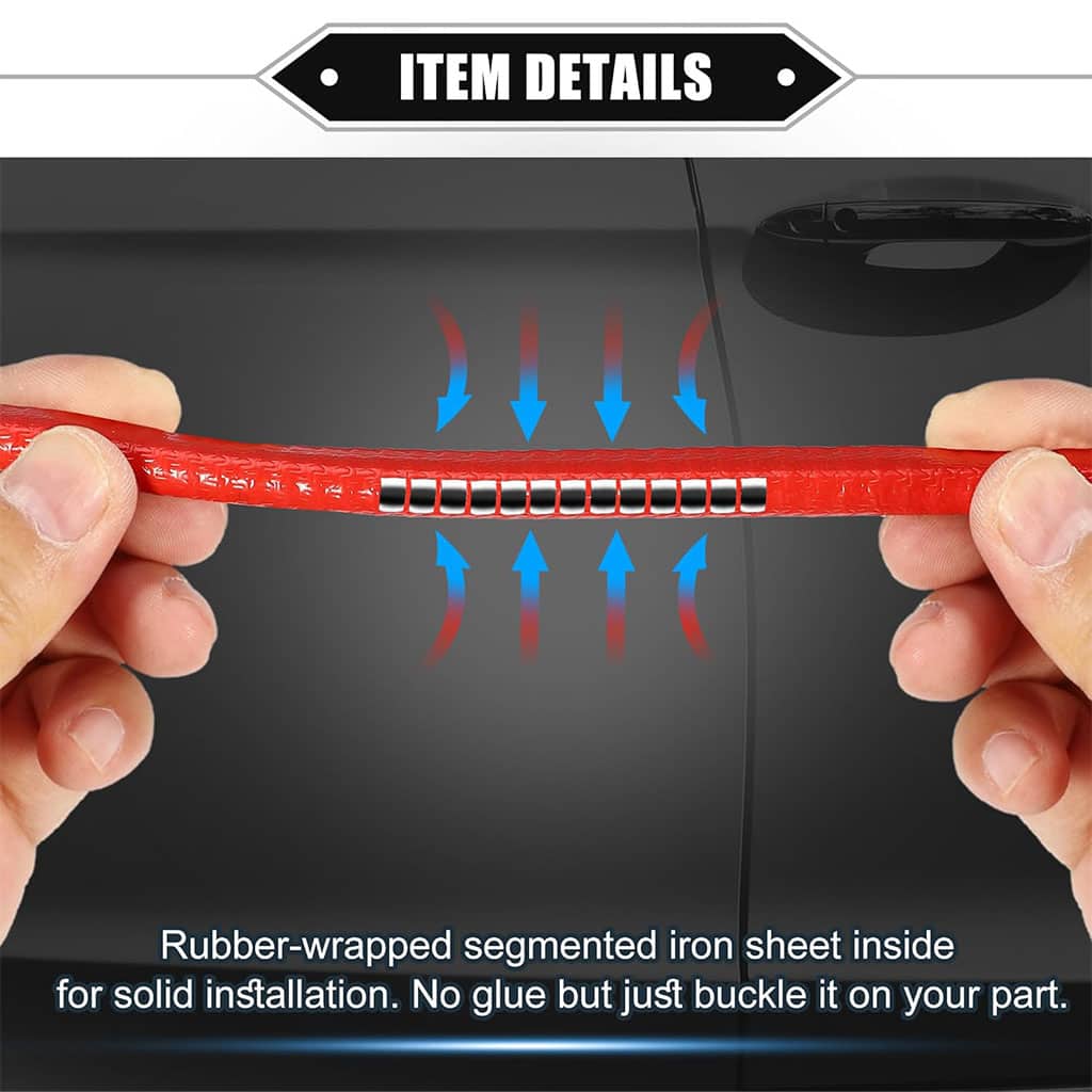 Bande Protection pour Bord Portière de Voiture en Caoutchouc 5m – شريط حماية أبواب السيارة - Accessoires Auto/Moto - صورة 5
