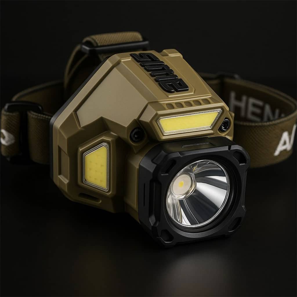 Lampe frontale rechargeable avec capteur de mouvement – مصباح مع مستشعر حركة - Camping et Randonnée - صورة 7