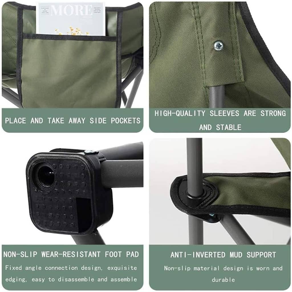 Chaise de Camping Pliante Confortable et Portable Pm – كرسي إسترخاء قابل للطي - Camping et Randonnée - صورة 6