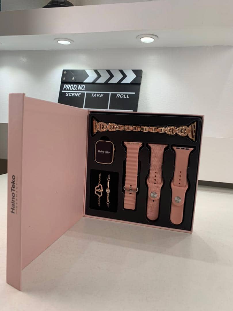 Haino Teko Germany G10 Mini Amoled Display 4 paires de bracelets – ساعة ذكية للنساء - Électronique - صورة 7