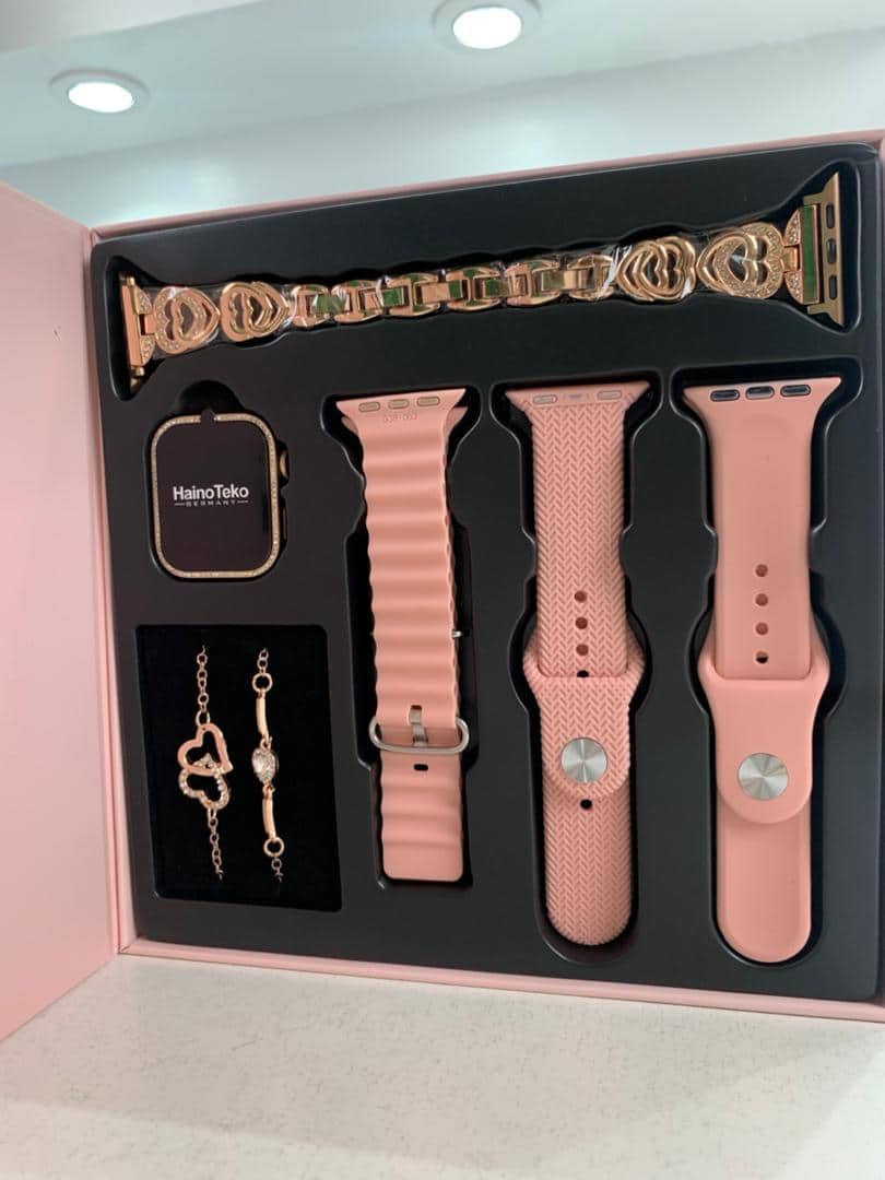 Haino Teko Germany G10 Mini Amoled Display 4 paires de bracelets – ساعة ذكية للنساء - Électronique - صورة 8