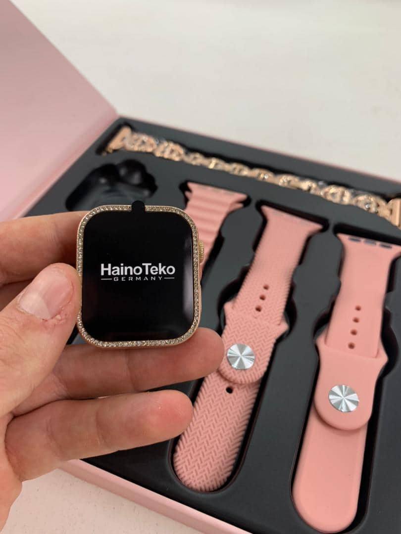 Haino Teko Germany G10 Mini Amoled Display 4 paires de bracelets – ساعة ذكية للنساء - Électronique - صورة 10