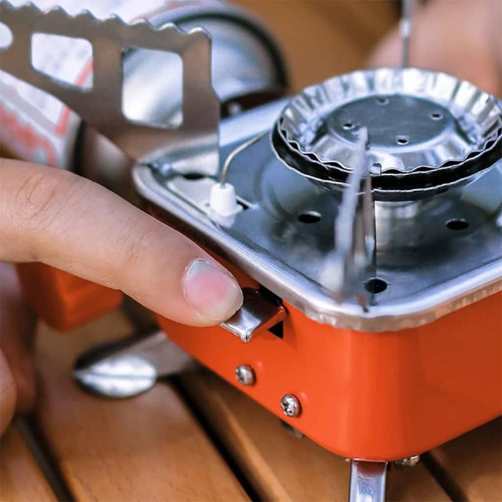 Mini réchaud à gaz pliable en métal pour camping – موقد غاز محمول - Camping et Randonnée - صورة 4