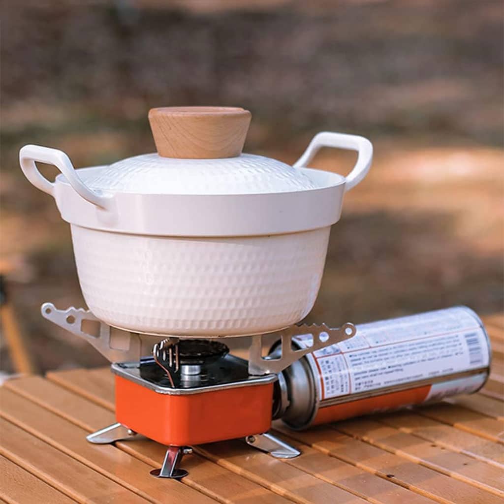 Mini réchaud à gaz pliable en métal pour camping – موقد غاز محمول - Camping et Randonnée - صورة 5