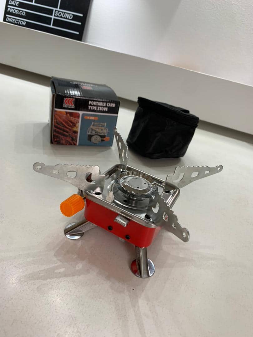 Mini réchaud à gaz pliable en métal pour camping – موقد غاز محمول - Camping et Randonnée - صورة 7