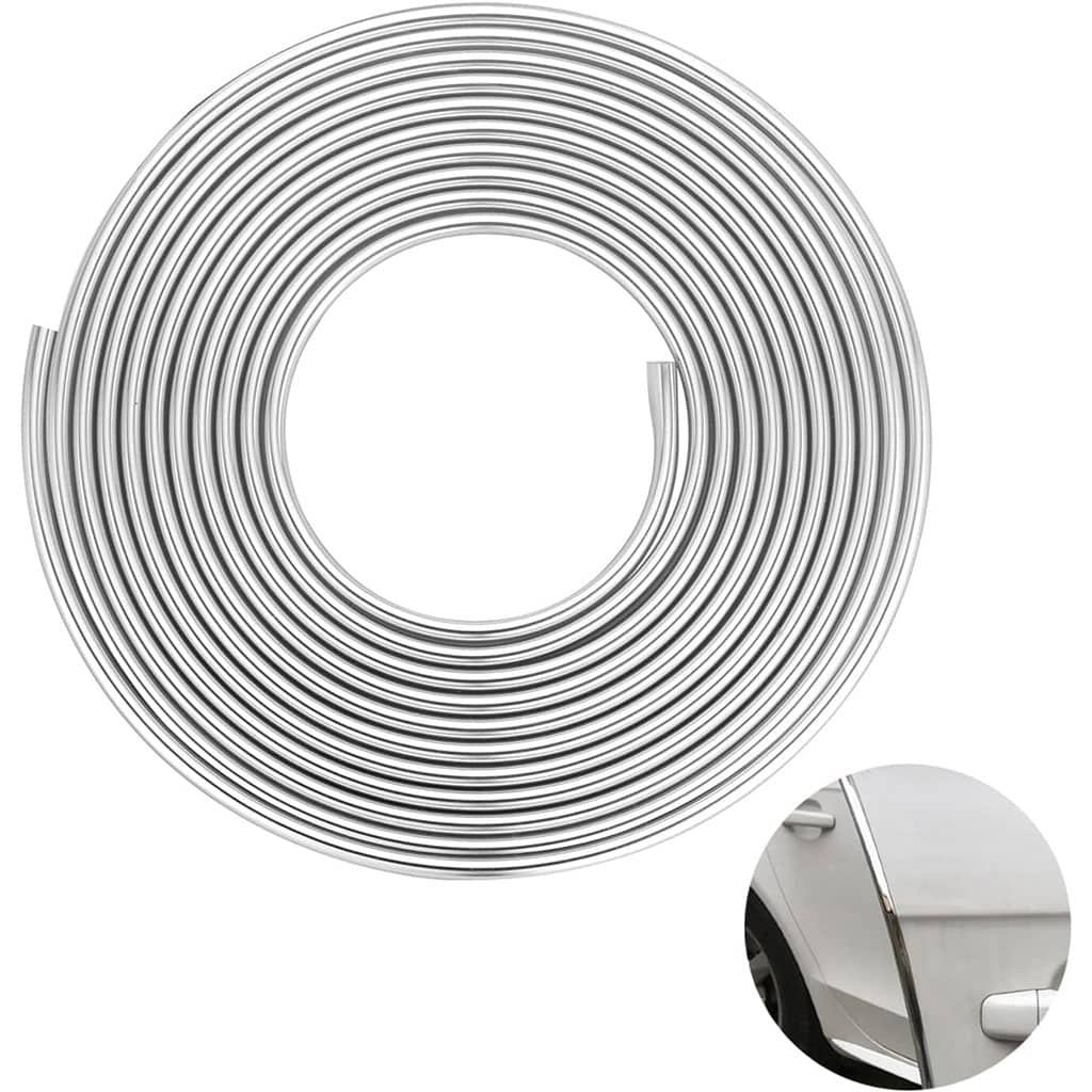 Bande de protection universelle en pour portières de voiture chromées 10m – شريط واقي لباب السيارة - Accessoires Auto/Moto - صورة 2