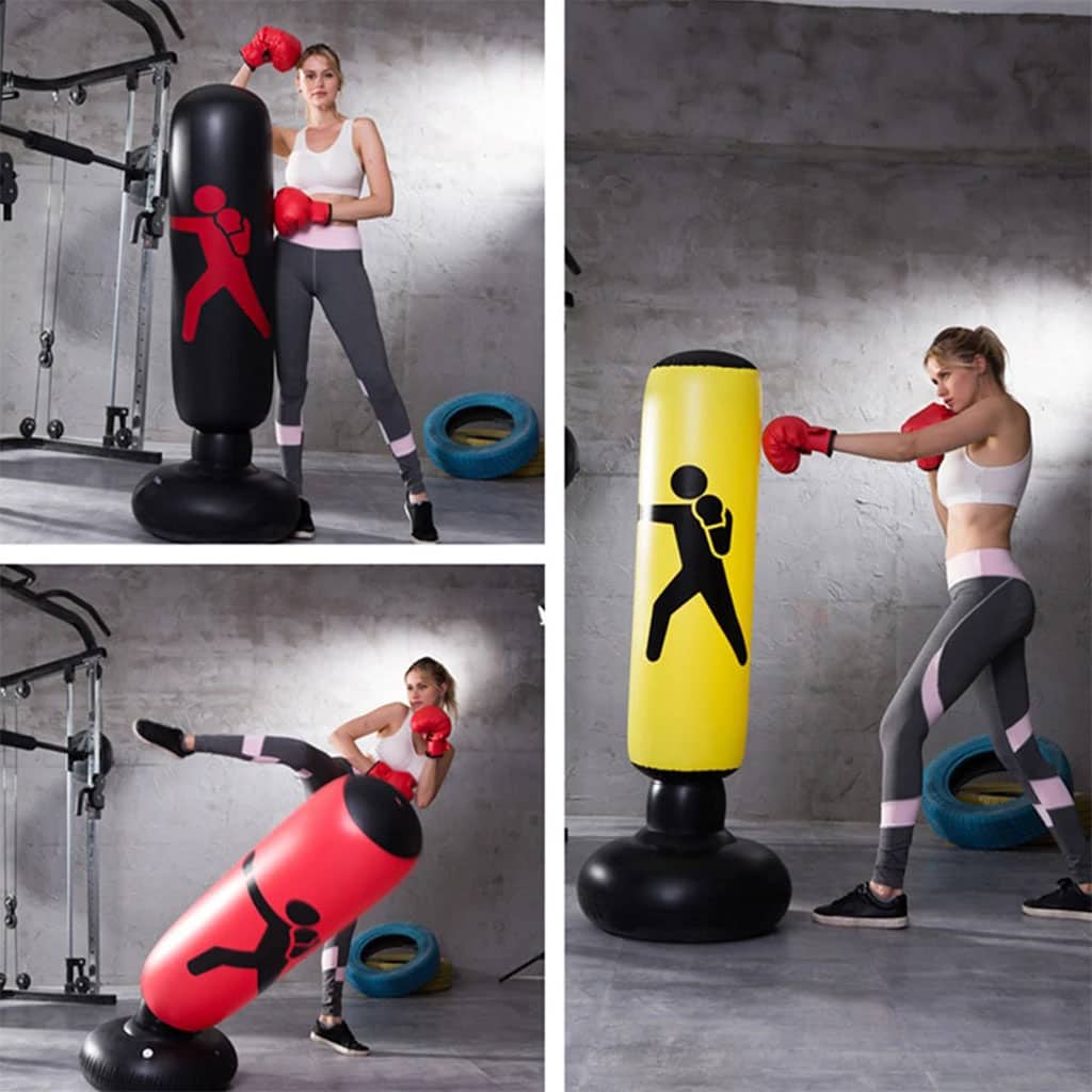 Sac de Boxe Gonflable sur Pied 160cm pour Enfants et Adultes – كيس ملاكمة قابل للنفخ - Sport - صورة 2