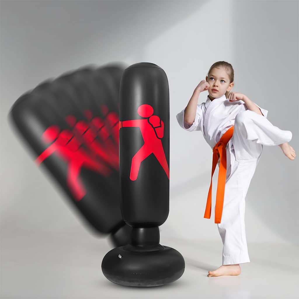 Sac de Boxe Gonflable sur Pied 160cm pour Enfants et Adultes – كيس ملاكمة قابل للنفخ - Sport - صورة 4