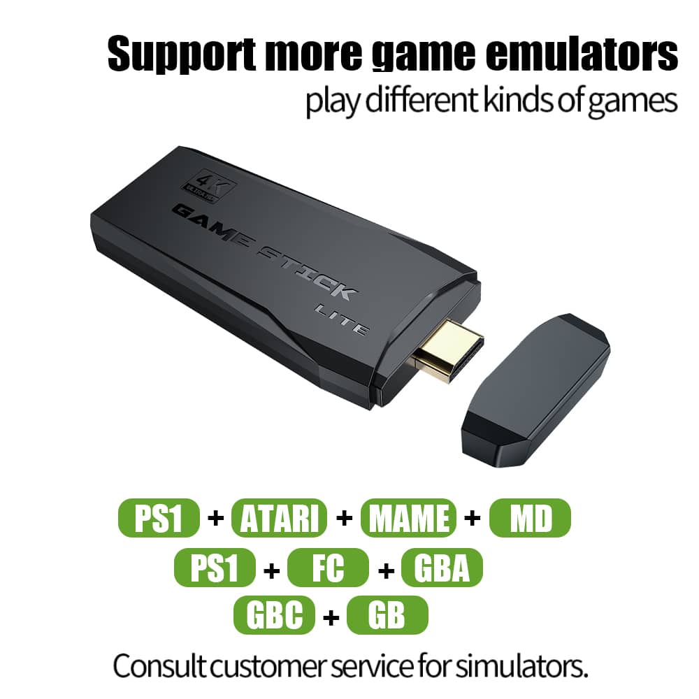 Console de jeu vidéo rétro avec 10000 jeux intégrés +2 manette sans fil 4K HDMI - Jouet & Gaming - صورة 2