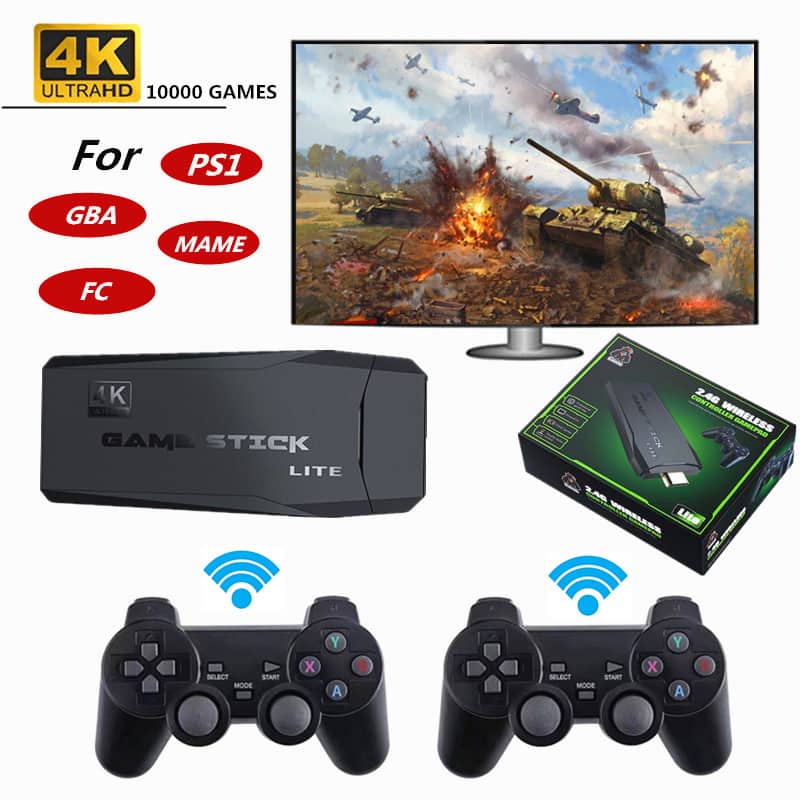 Console de jeu vidéo rétro avec 10000 jeux intégrés +2 manette sans fil 4K HDMI - Jouet & Gaming - صورة 6