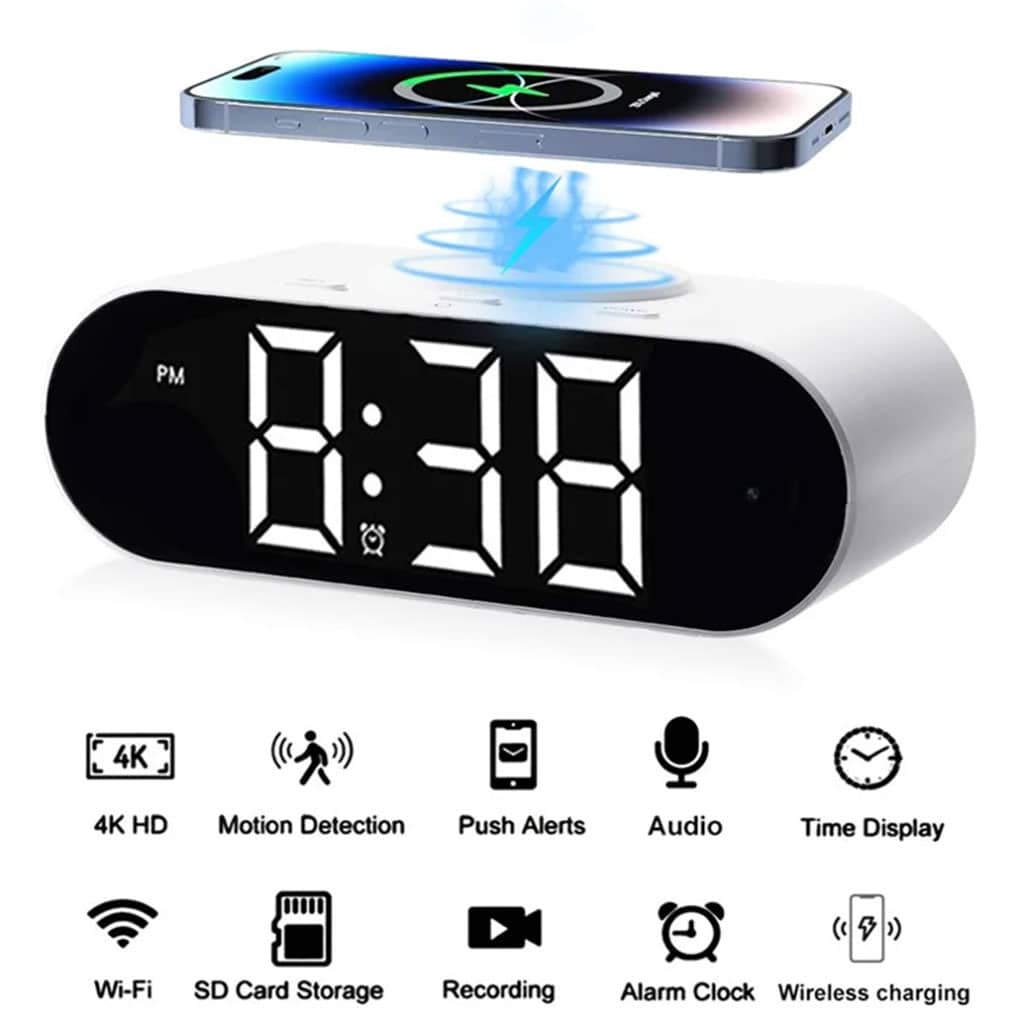 Horloge numérique LED et Chargeur Sans Fil GH9000 – ساعة منبه وشاحن لاسلكي - Électronique - صورة 6