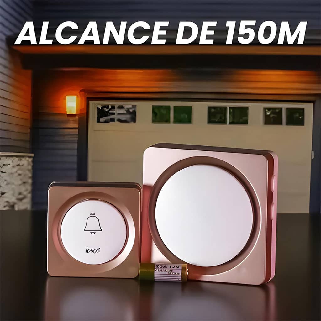 Sonnette sans fil avec batterie sans fil 150 mètres 38 Sonneries – جرس باب لاسلكي - Électronique - صورة 2