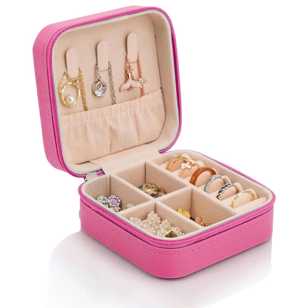 Firla Mini Boîte à Bijoux en cuir avec fermeture éclair – علبة تنظيم المجوهرات - Soins et Beauté - صورة 6