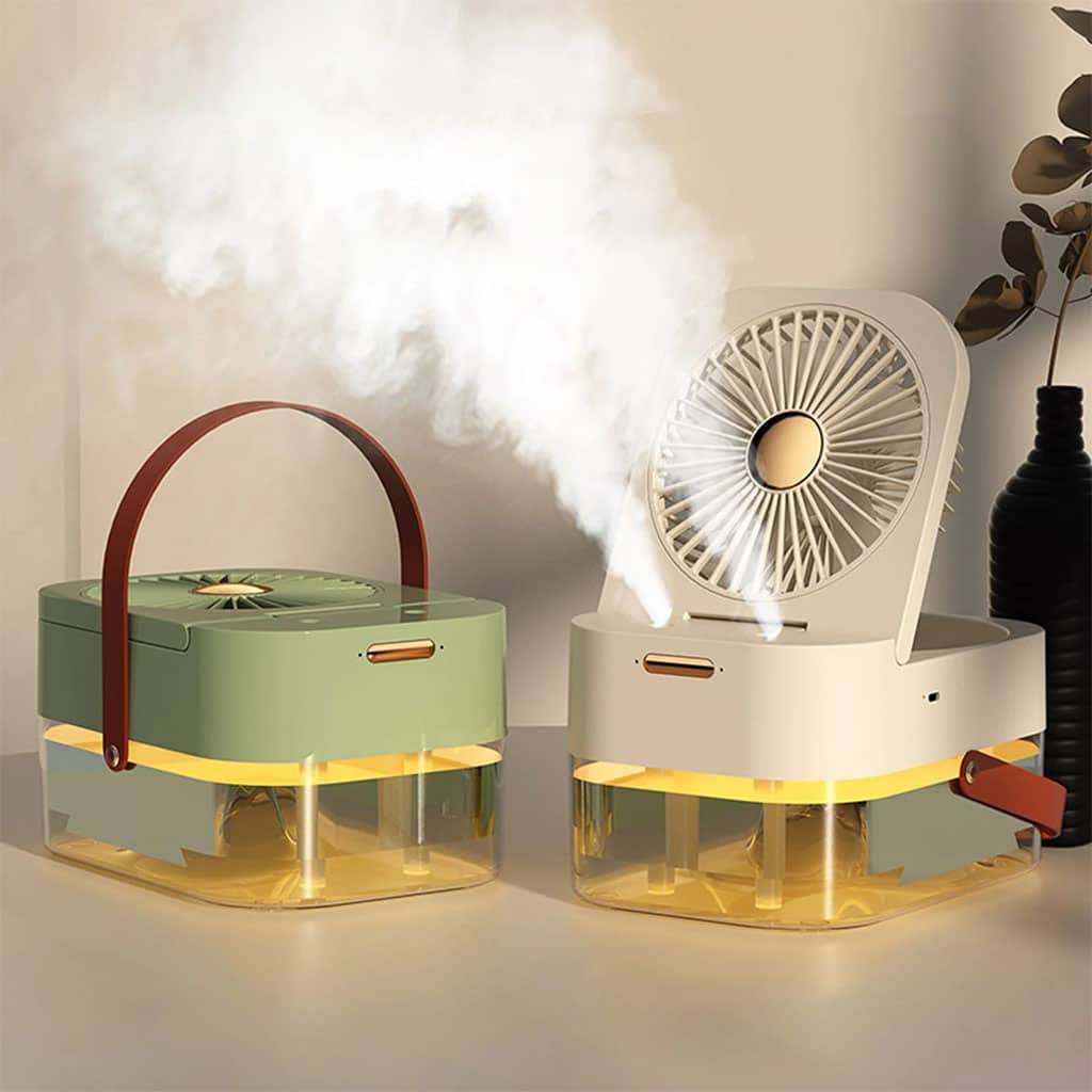 Ventilateur 3 Vitesses et Brumisateur avec Grand Réservoir – مروحة ومعطر جو 2في1 - Électronique - صورة 5