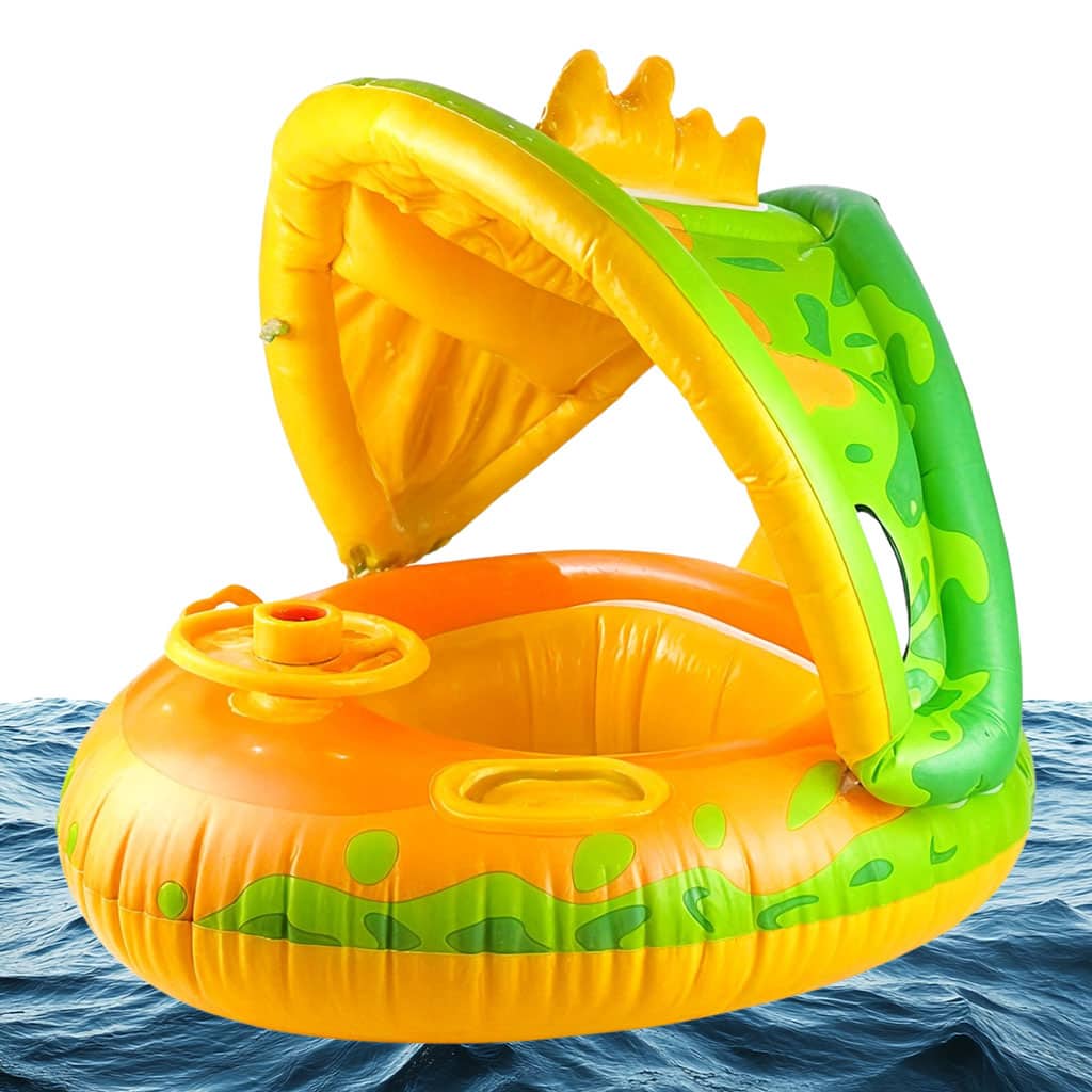 Bouée de natation gonflable pour bébé avec toit et Claxone – عوامة أطفال مع مظلة - Vacance & Loisir - صورة 2