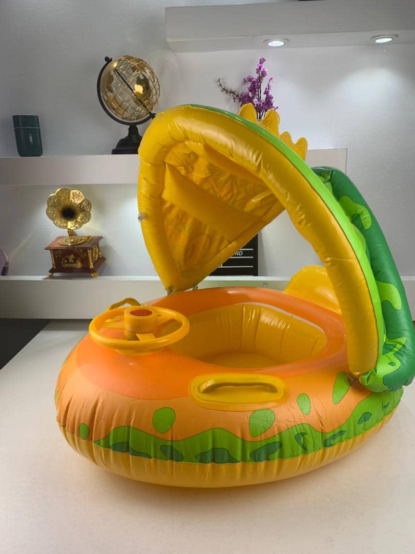 Bouée de natation gonflable pour bébé avec toit et Claxone – عوامة أطفال مع مظلة - Vacance & Loisir - صورة 8