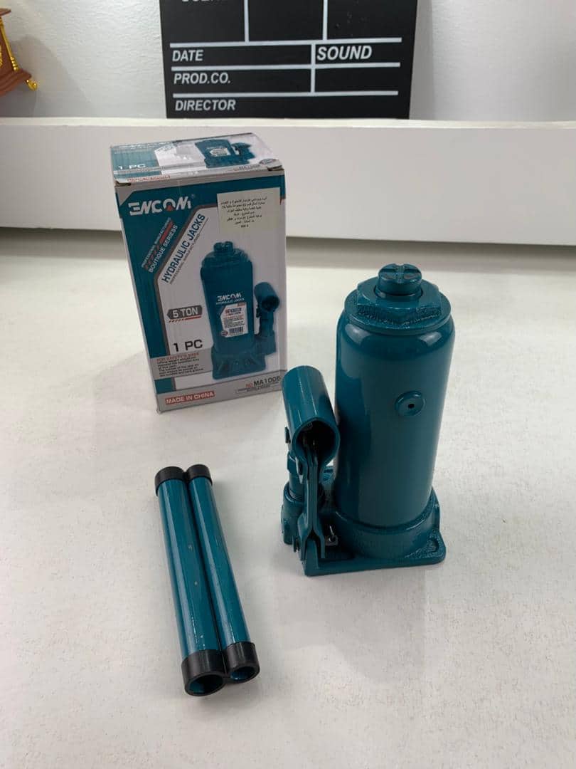 Cric bouteille hydraulique 5 tonnes avec valve de sécurité contre surcharges – حامل المركبات 5 طن - Accessoires Auto/Moto - صورة 3