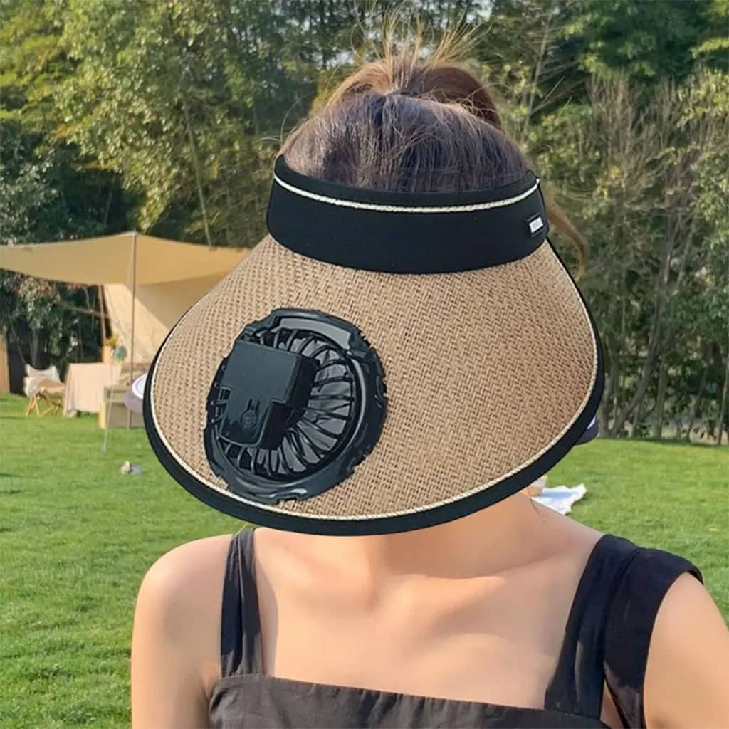 Casquette d’été avec Ventilateur de Refroidissement – قبعة مع مروحة تعمل بالطاقة الشمسية - Vacance & Loisir - صورة 3