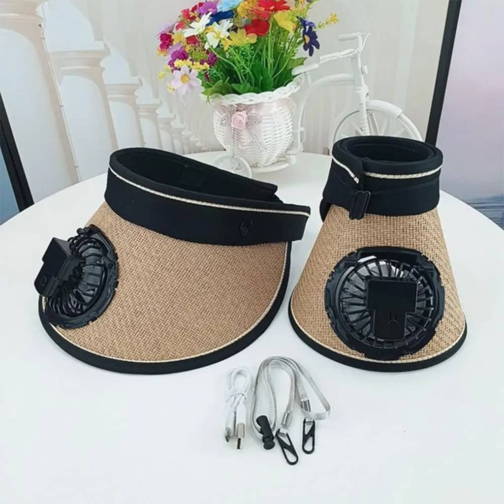 Casquette d’été avec Ventilateur de Refroidissement – قبعة مع مروحة تعمل بالطاقة الشمسية - Vacance & Loisir - صورة 4