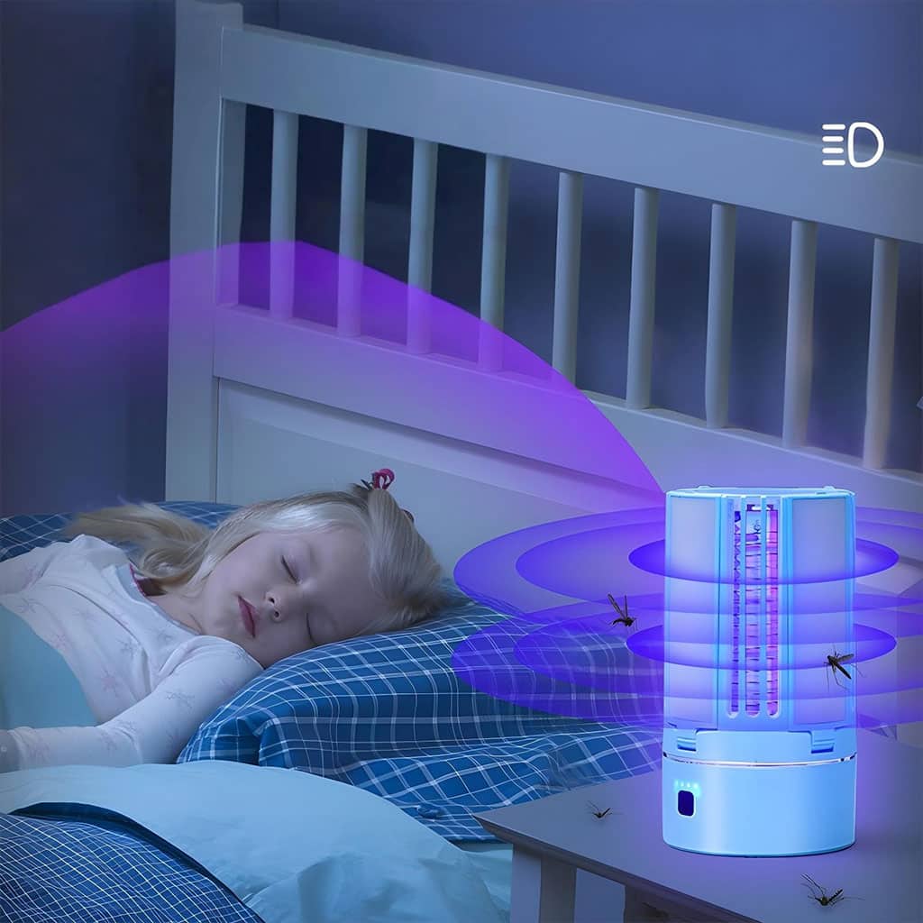 Lampe Anti-Moustique Rechargeable 2 en 1 – مصباح عالي سطوع وصاعق ناموس - Électronique - صورة 3