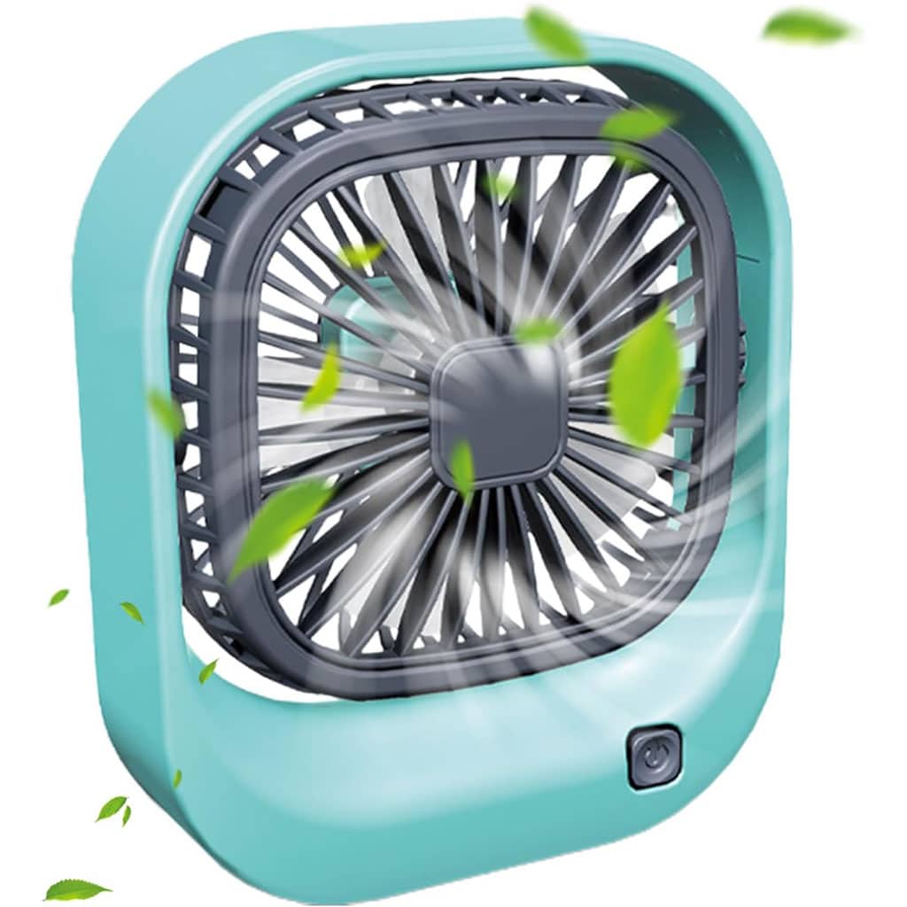 Mini ventilateur carré rechargeable par USB – مروحة مكتب قابلة للشحن - Électronique - صورة 3